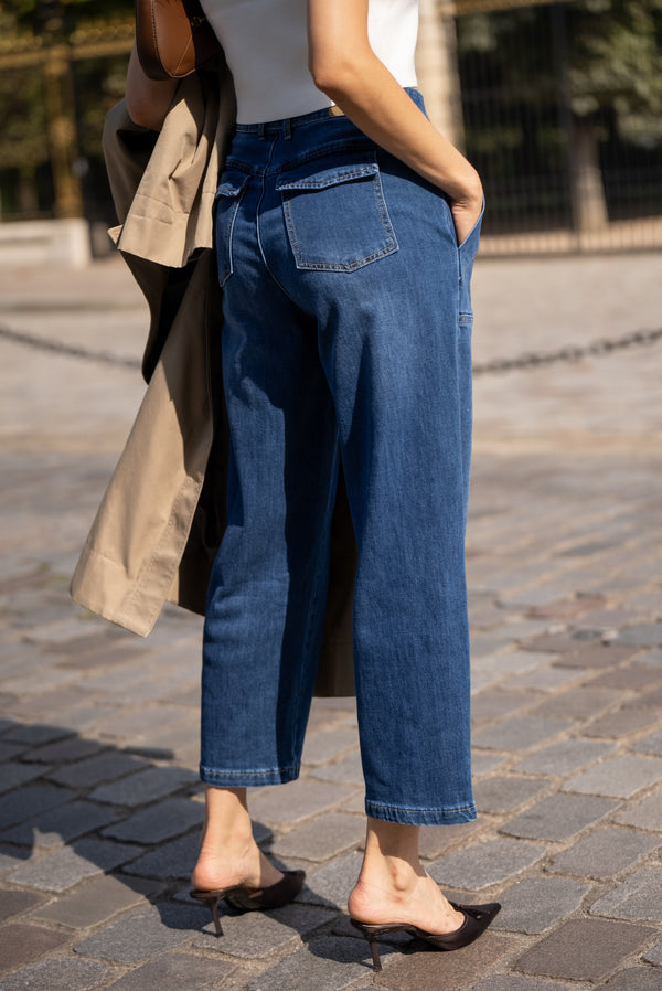 Color:Jean bleu fonce,Jean Jeanne Sarouel Bleu Femme - Place du Jour