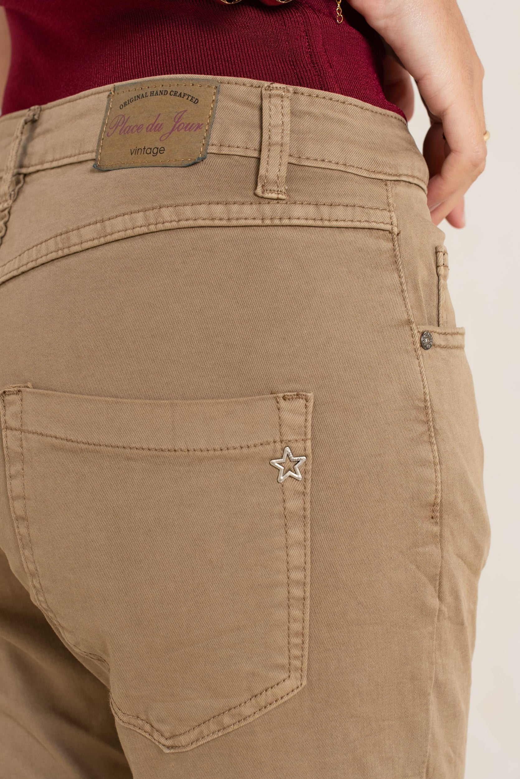 Taupe,Pantalon Bella couleurs boyfriend - Pantalon femme - Place du jour Taupe,Pantalon Bella couleurs boyfriend - Pantalon femme - Place du jour