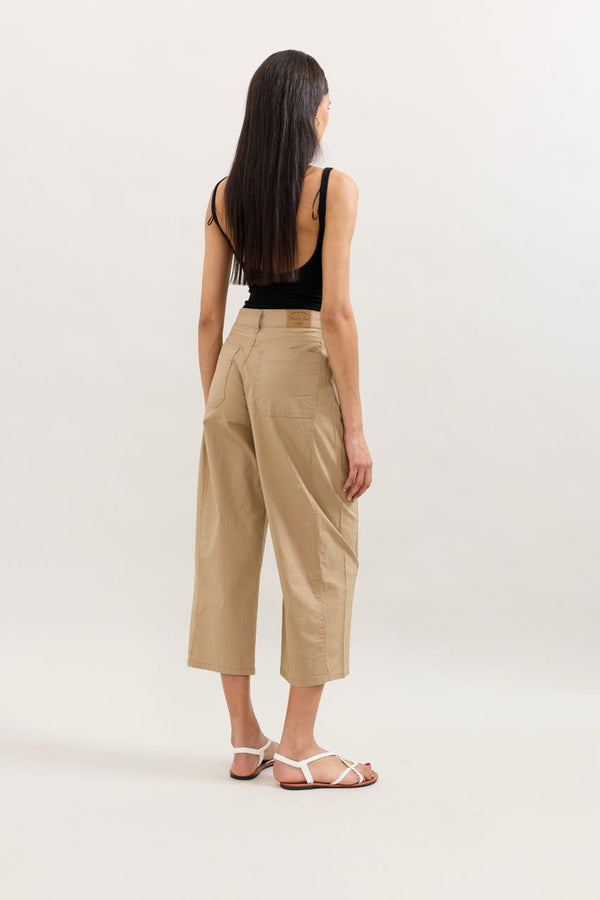 Color:Camel,Pantalon Parachute Léger - Pantalon Femme - Place du Jour