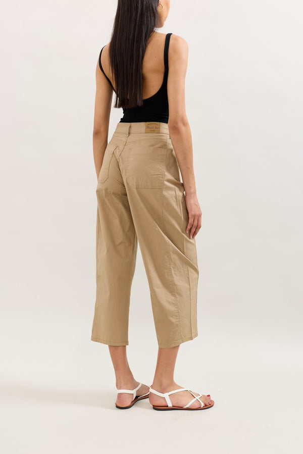 Color:Camel,Pantalon Parachute Léger - Pantalon Femme - Place du Jour