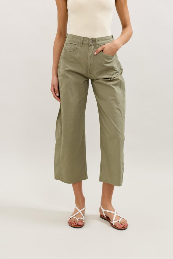 Color:Kaki,Pantalon Parachute Léger - Pantalon Femme - Place du Jour