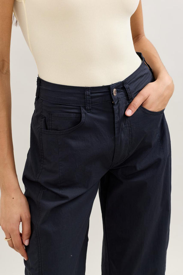 Color:Noir,Pantalon Parachute Léger - Pantalon Femme - Place du Jour