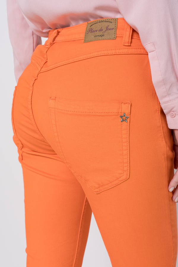 Pantalon Boyfriend à Boutons Fantaisies Argentés Été