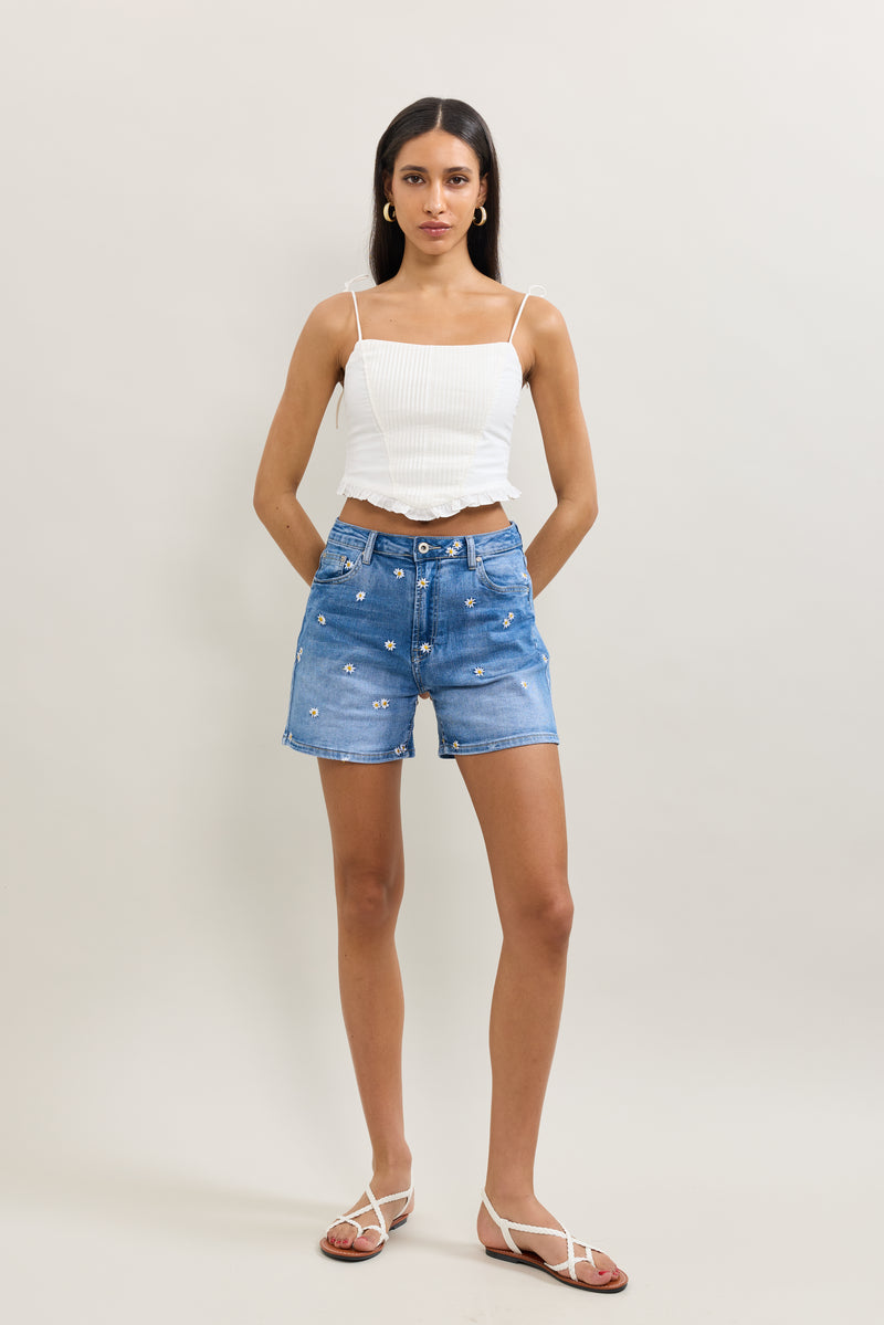 Short Brodé