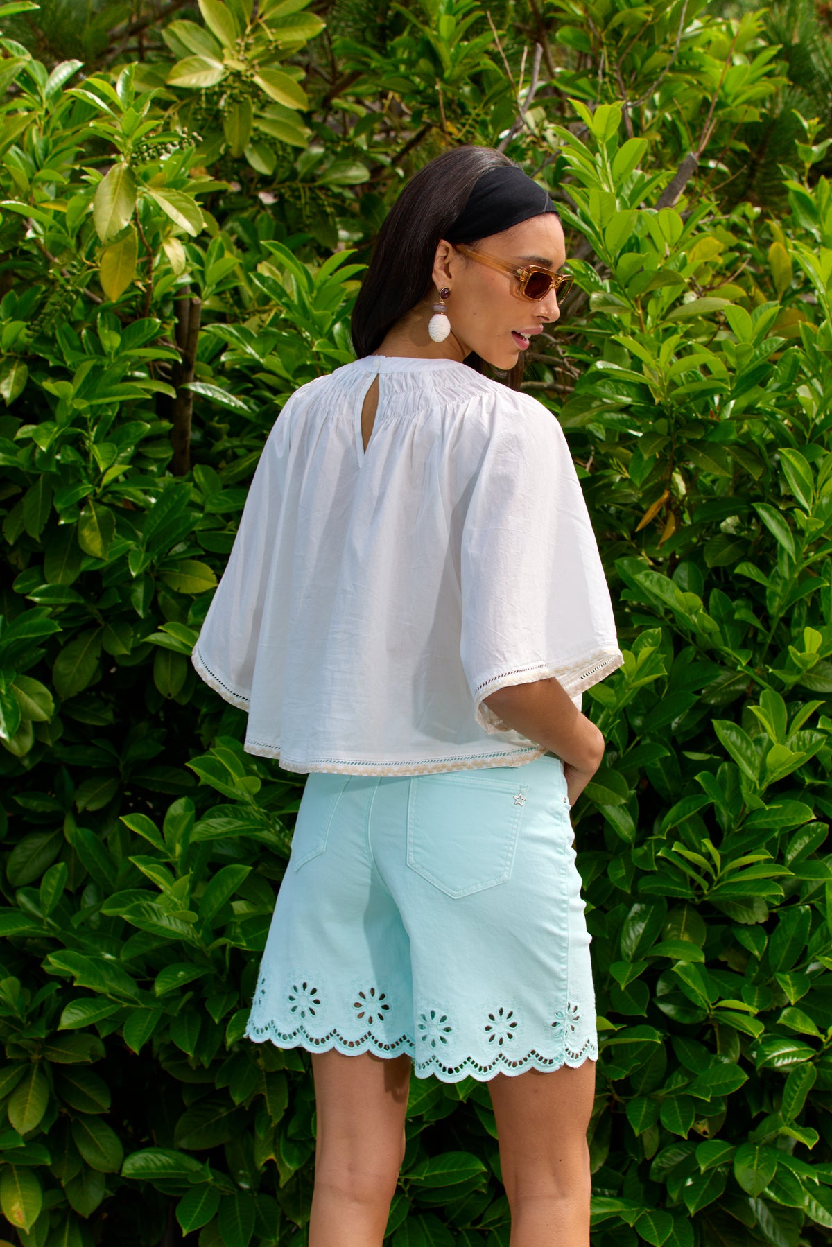 Blanc, Chemise Léonie Ample Manches Larges - Vue 1 - Place du Jour