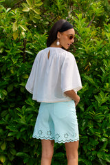 Blanc, Chemise Léonie Ample Manches Larges - Vue 1 - Place du Jour