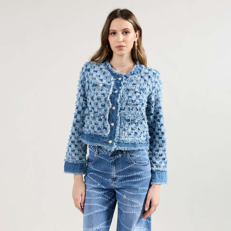 Veste Tweed Carreaux