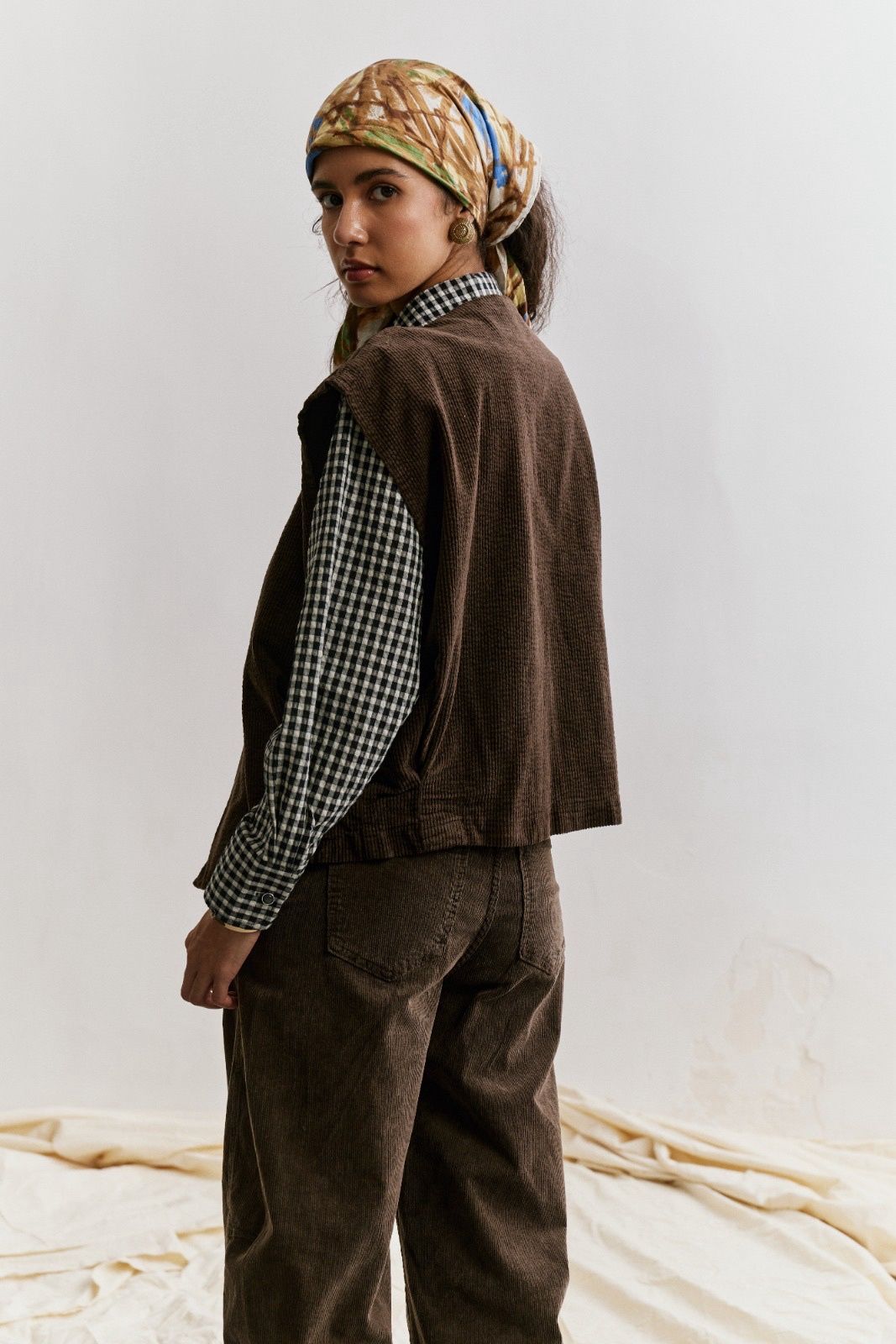Choco, Blouson Sans Manches Velours Côtelé - Vue 4 - Place du Jour