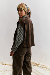 Choco, Blouson Sans Manches Velours Côtelé - Vue 4 - Place du Jour