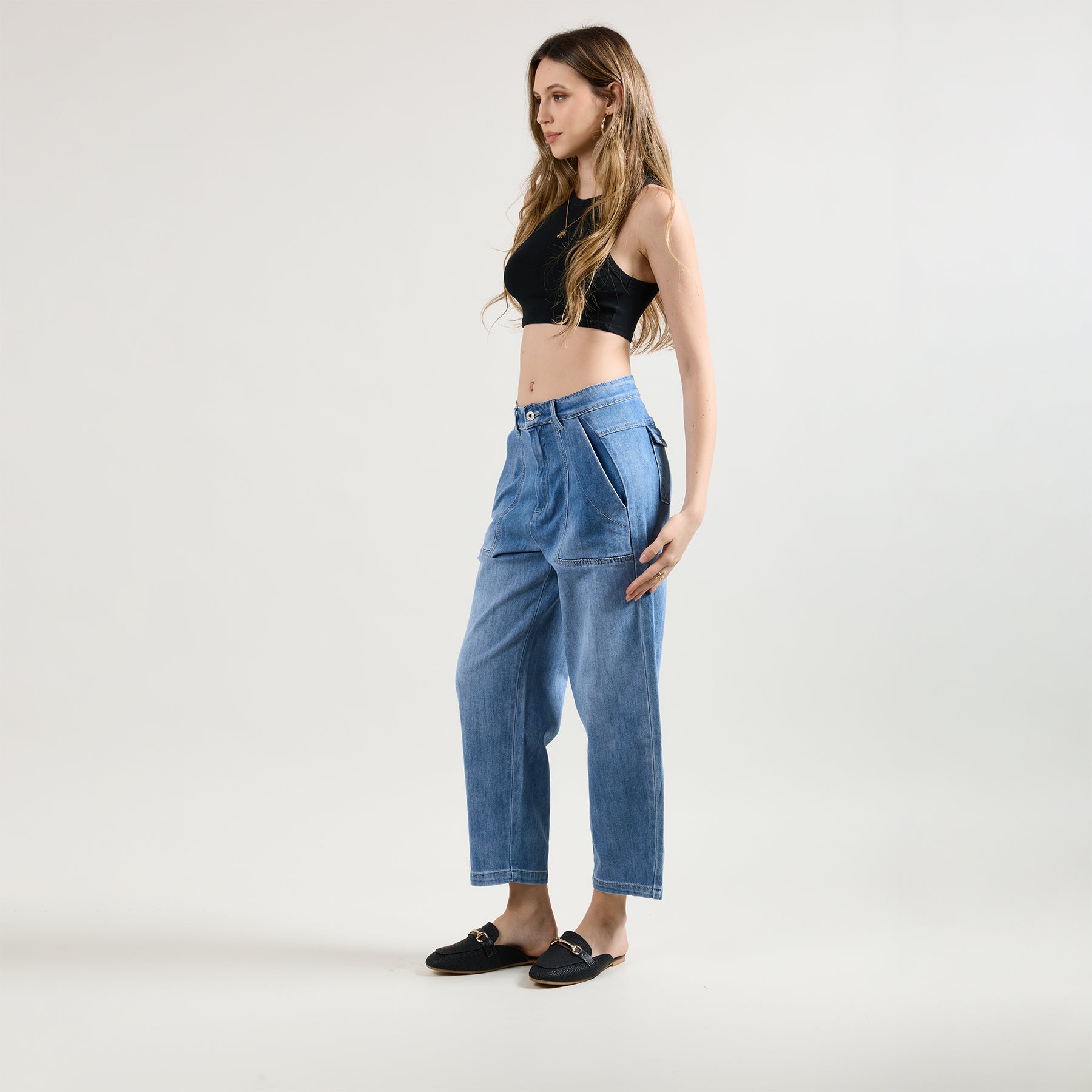 Jean bleu clair, Jean Jeanne Sarouel Bleu Femme - Place du Jour