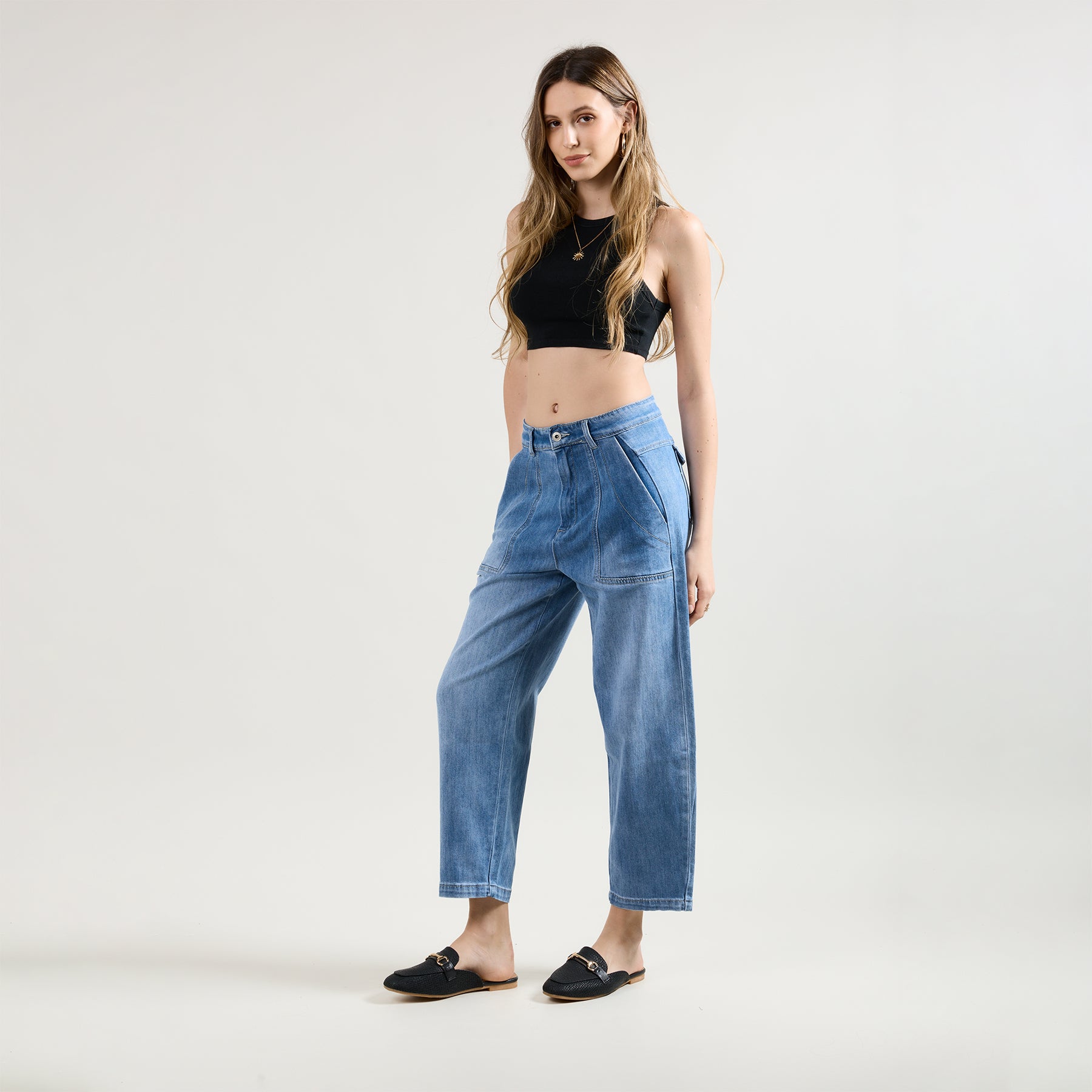 Jean bleu clair, Jean Jeanne Sarouel Bleu Femme - Place du Jour