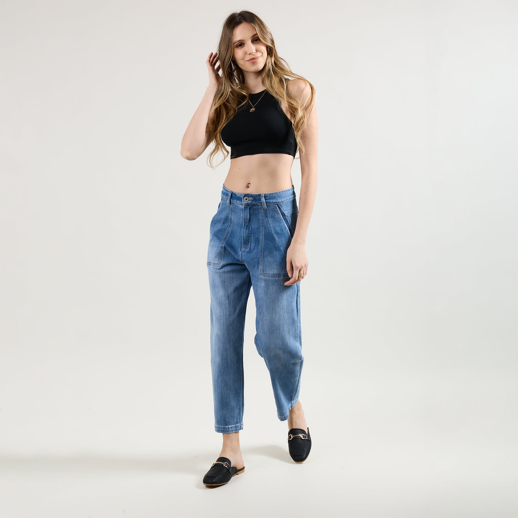 Jean bleu clair, Jean Jeanne Sarouel Bleu Femme - Place du Jour