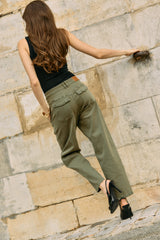 Kaki fonce, Jean Jeanne Sarouel Bleu Femme - Place du Jour