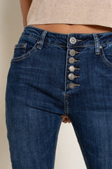 Jean bleu fonce,Pantalon Bella couleurs boyfriend - Pantalon femme - Place du jour