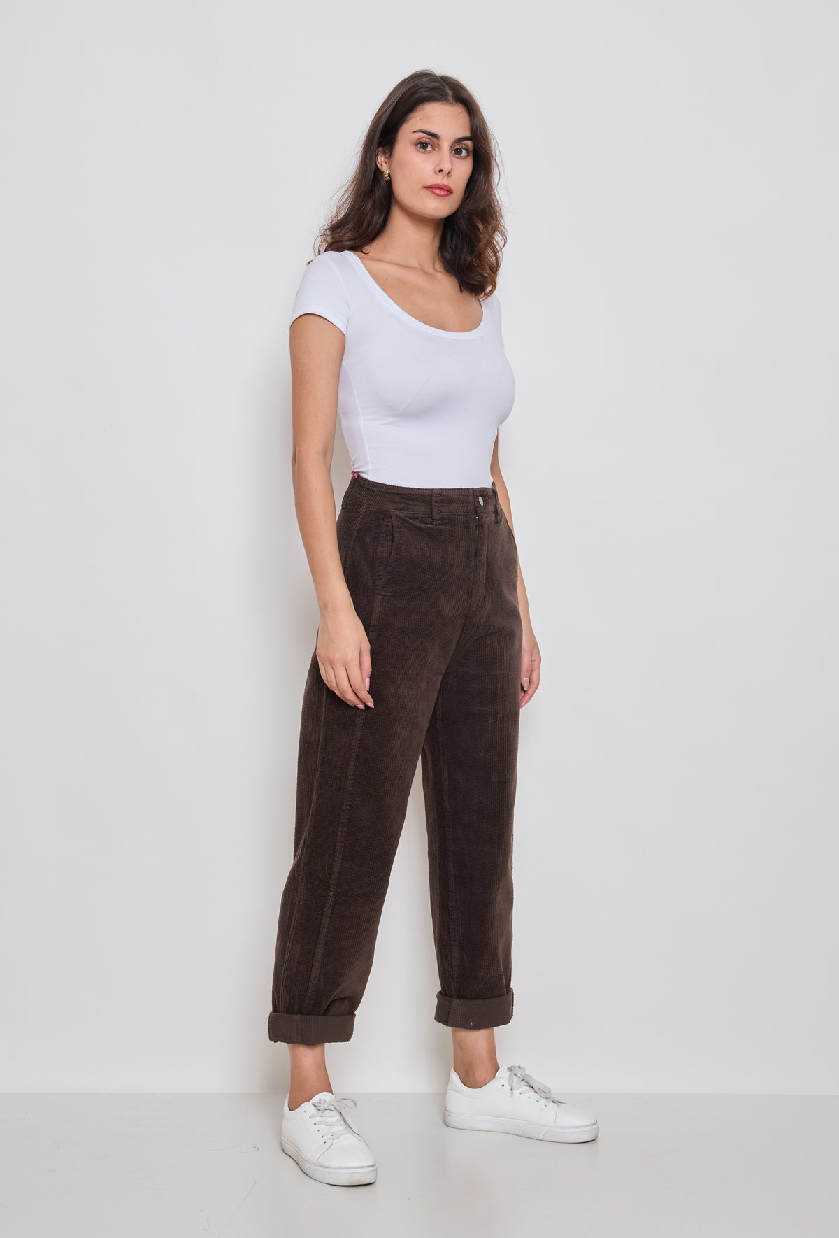 Choco,Pantalon ballon velours Élise - Pantalon femme - Place du jour