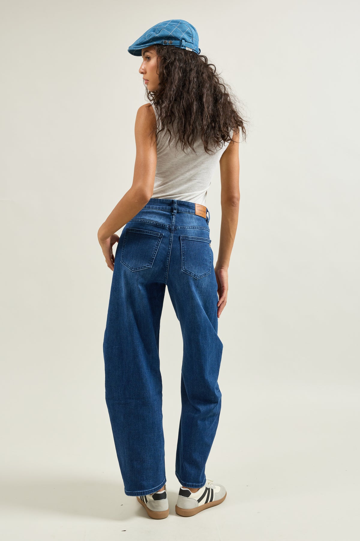 Jeans, Jean Ballon Taille Haute - Vue 2 - Place du Jour