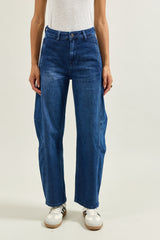 Jeans, Jean Ballon Taille Haute - Vue 4 - Place du Jour
