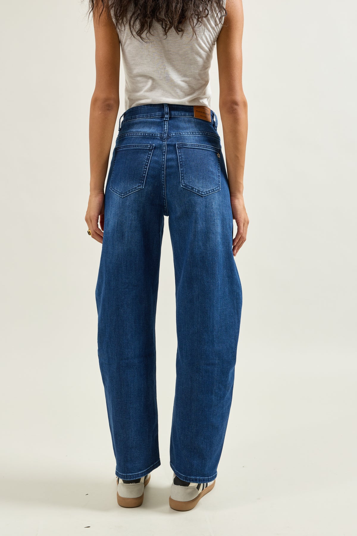 Jeans, Jean Ballon Taille Haute - Vue 5 - Place du Jour