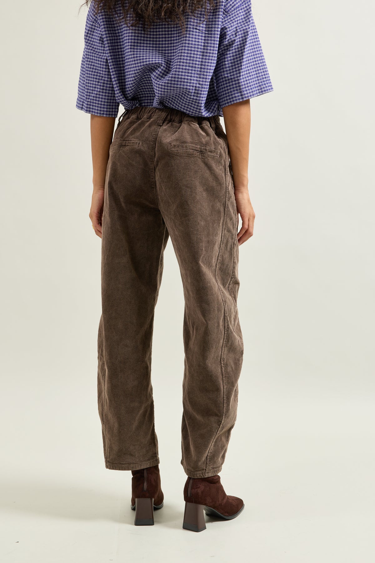 Choco, Pantalon Cargo Velours Côtelé - Vue 5 - Place du Jour