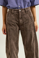 Choco, Pantalon Cargo Velours Côtelé - Vue 7 - Place du Jour