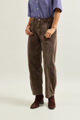 Choco, Pantalon Cargo Velours Côtelé - Vue 8 - Place du Jour