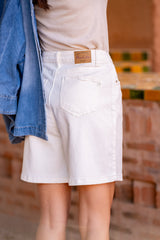 Ecru,Short Capucine - Brillant Frangé - Jean Femme - Place du Jour