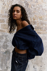 Jeans bleu, Veste Bomber - Vue 5 - Place du Jour