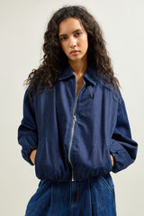 Jeans bleu, Veste Bomber - Vue 8 - Place du Jour