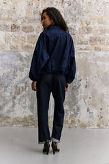 Jeans bleu, Veste Bomber - Vue 3 - Place du Jour