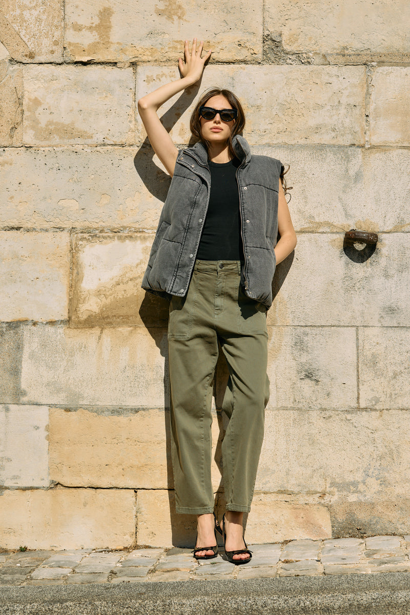 Doudoune Jean Sans Manches