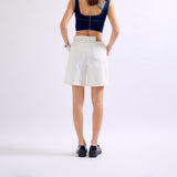 Ecru,Short Capucine - Brillant Frangé - Jean Femme - Place du Jour