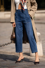 Jean bleu fonce,Jean Jeanne Bleu Femme - Place du Jour