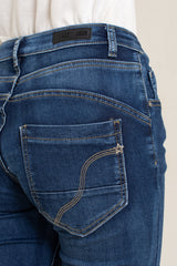 Jean bleu fonce,Jean Stretch Joggjean Taille Haute - Jean Femme - Place du jour