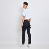 Noir,Pantalon Cargo Boyfriend Classique - Cargo femme - Place du jour