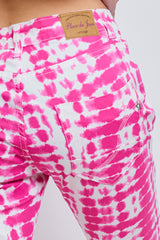Fuschia,Pantalon imprimé à point fuschia - Imprimé femme - Place du jour