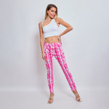 Fuschia,Pantalon imprimé à point fuschia - Imprimé femme - Place du jour