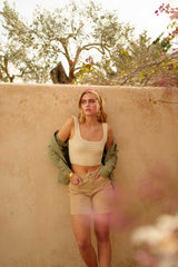 Kaki, Saharienne Broderies Perles - Jean Femme - Place du jour