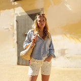 Jean bleu ciel,Chemise Veste Eléonore en Jean bleu ciel Femme - Place du Jour