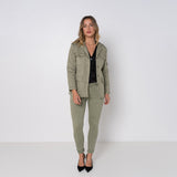 Kaki, Veste Saharienne Étoile Strasse - Veste Femme - Place du jour