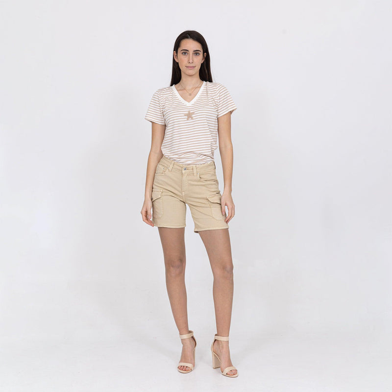 Gary High Waist Cargo Pocket Shorts