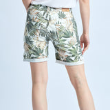 Vert,Short imprimé feuille verte - Imprimé femme - Place du jour