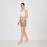 Leopard,Short Lou imprimé léopard - Jean femme - Place du jour