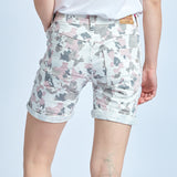 Rose,Short imprimé tacheté rose - Imprimé femme - Place du jour