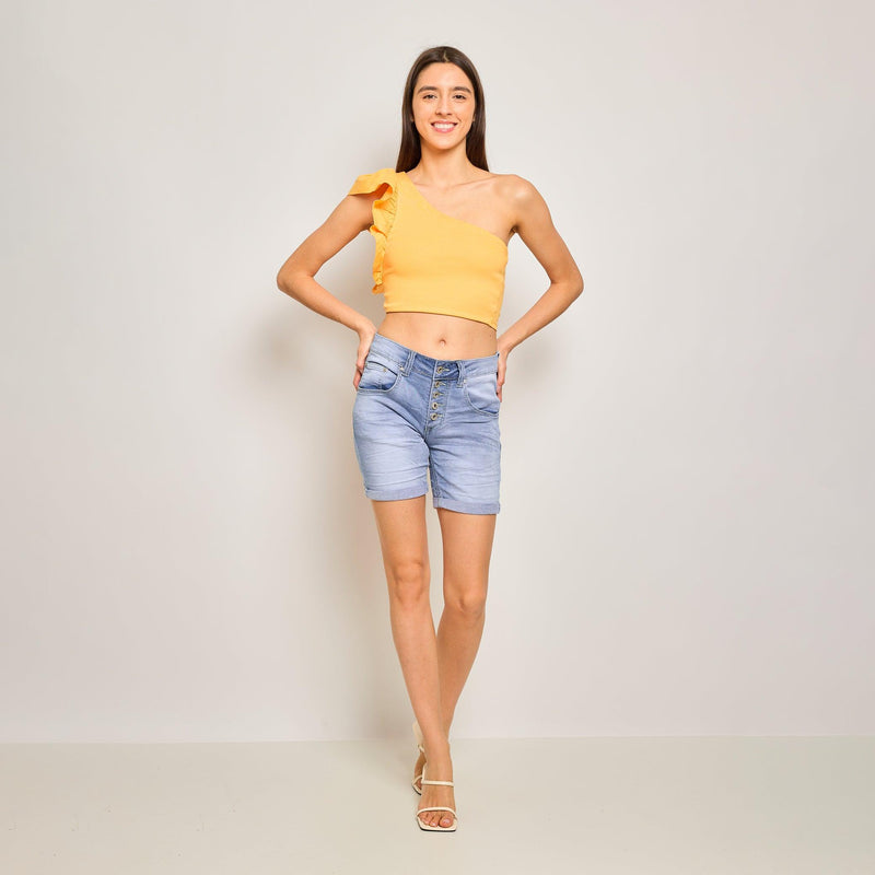 Short Marine en JoggJeans Classiques 5 Boutons