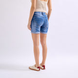 Jean bleu,Short Marine en JoggJeans Classiques 5 Boutons - Place du jour