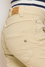 Beige,Short Marine joggjean de couleurs - Jean femme - Place du jour