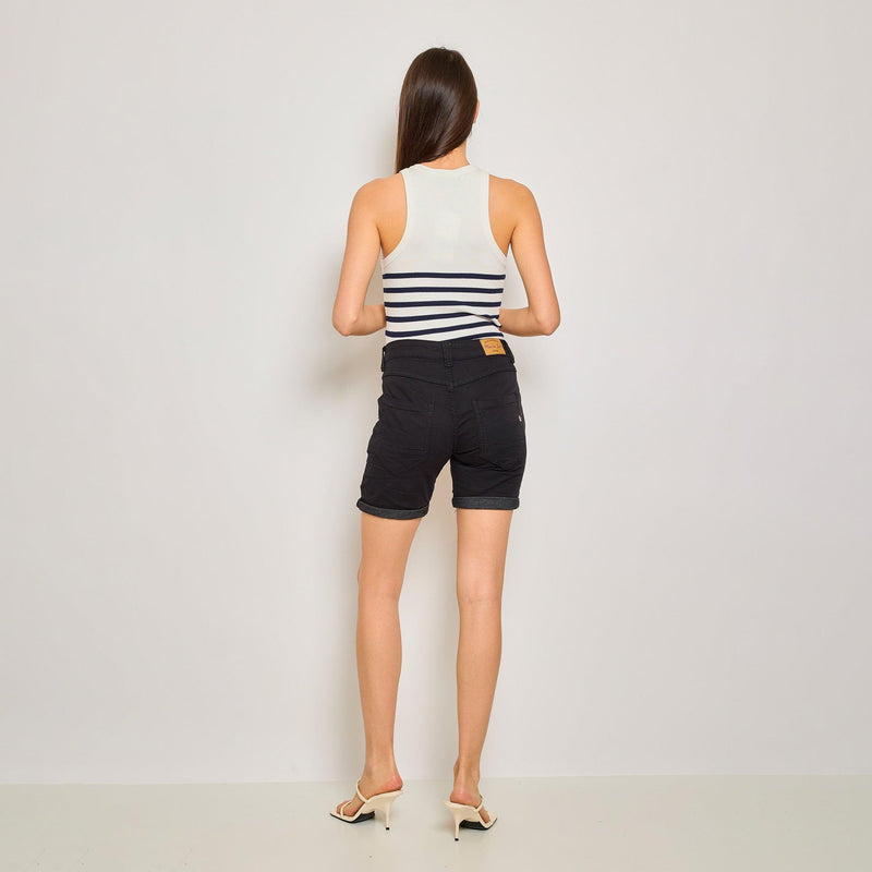 Short Marine en JoggJeans Couleurs Zip