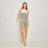 Kaki,Short Marine joggjean de couleurs - Jean femme - Place du jour