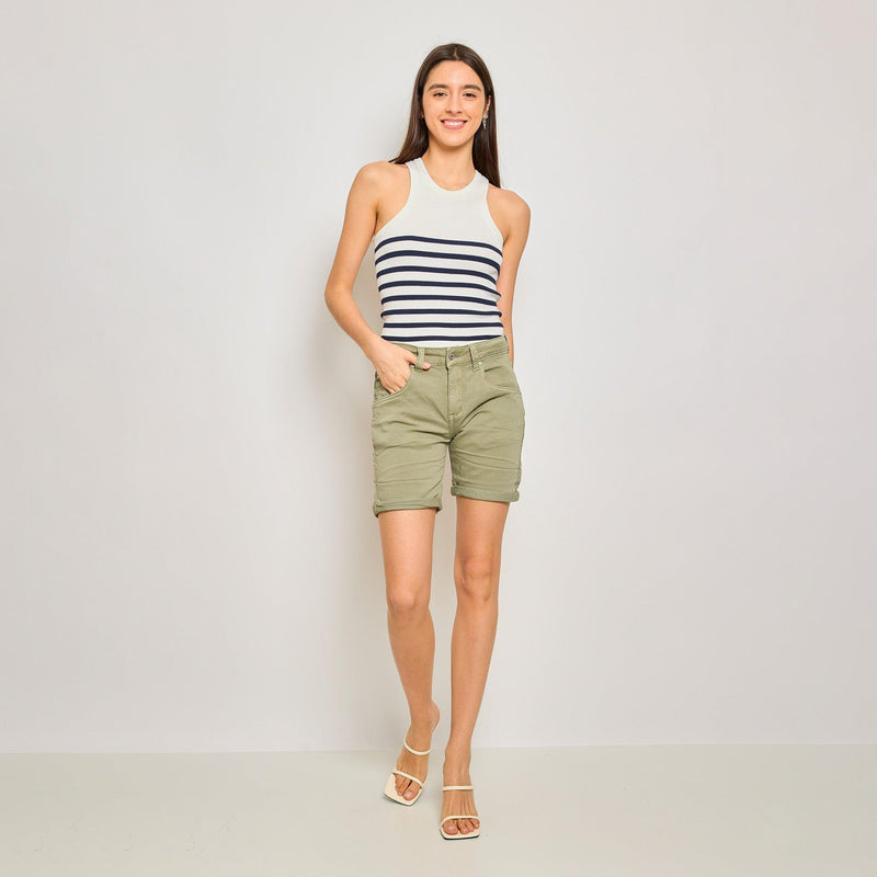 Short Marine en JoggJeans Couleurs Zip