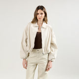 Beige, Veste Bomber - Veste Femme - Place du jour